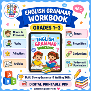 English Grammar Workbook for Grades 1–3