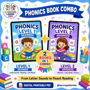 Phonics Book Combo – Level 1 Beginner and Level 2 Advanced